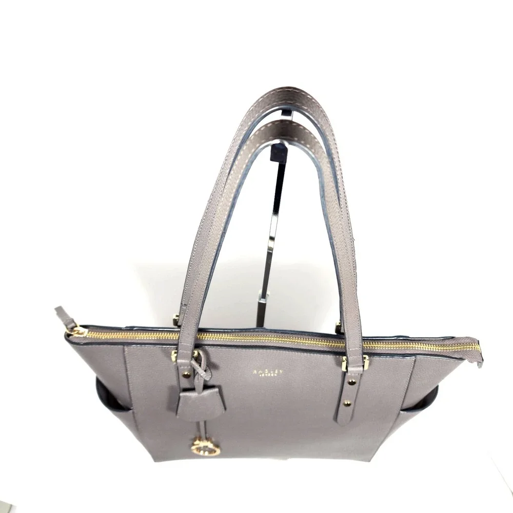 Radley London Silk Street Gray Large Zip-Top Tote Bag - Picture 14 of 16
